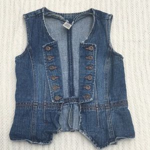 Vintage Girls/Ladies Denim Vest, EUC